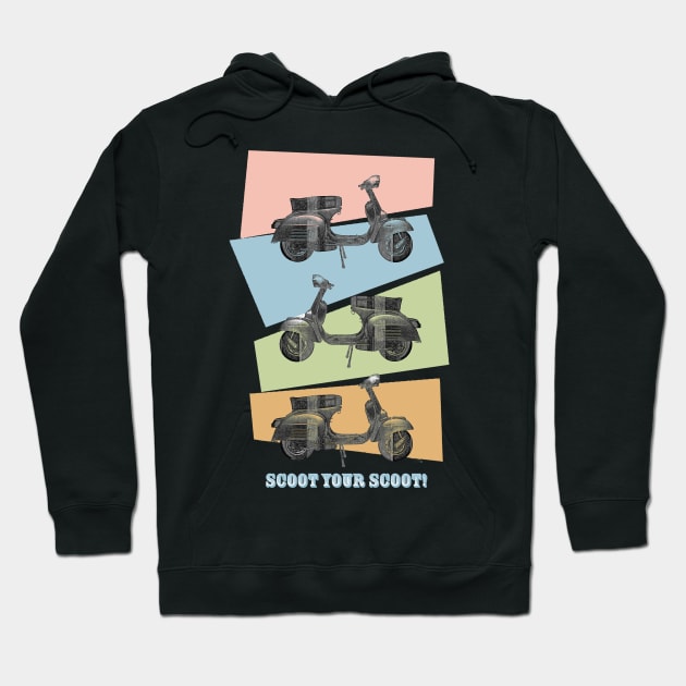 Shoot your scoot Hoodie by AaaahEeeekStudio